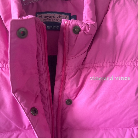 Vineyard Vines Quilted Puffer Vest - Dark Pink - Medium - Picture 2 of 4